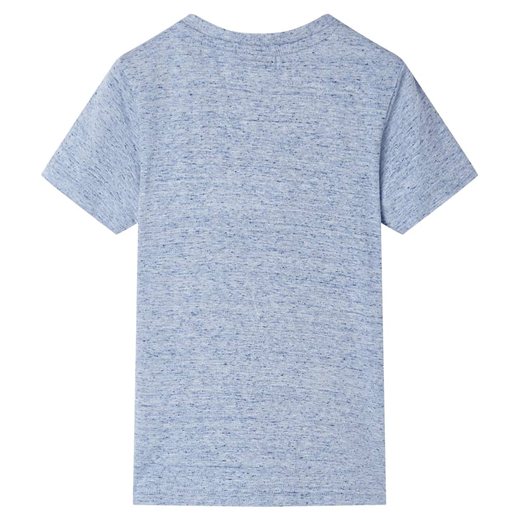 Kids' Short-Sleeve T-Shirt Blue Mélange 116