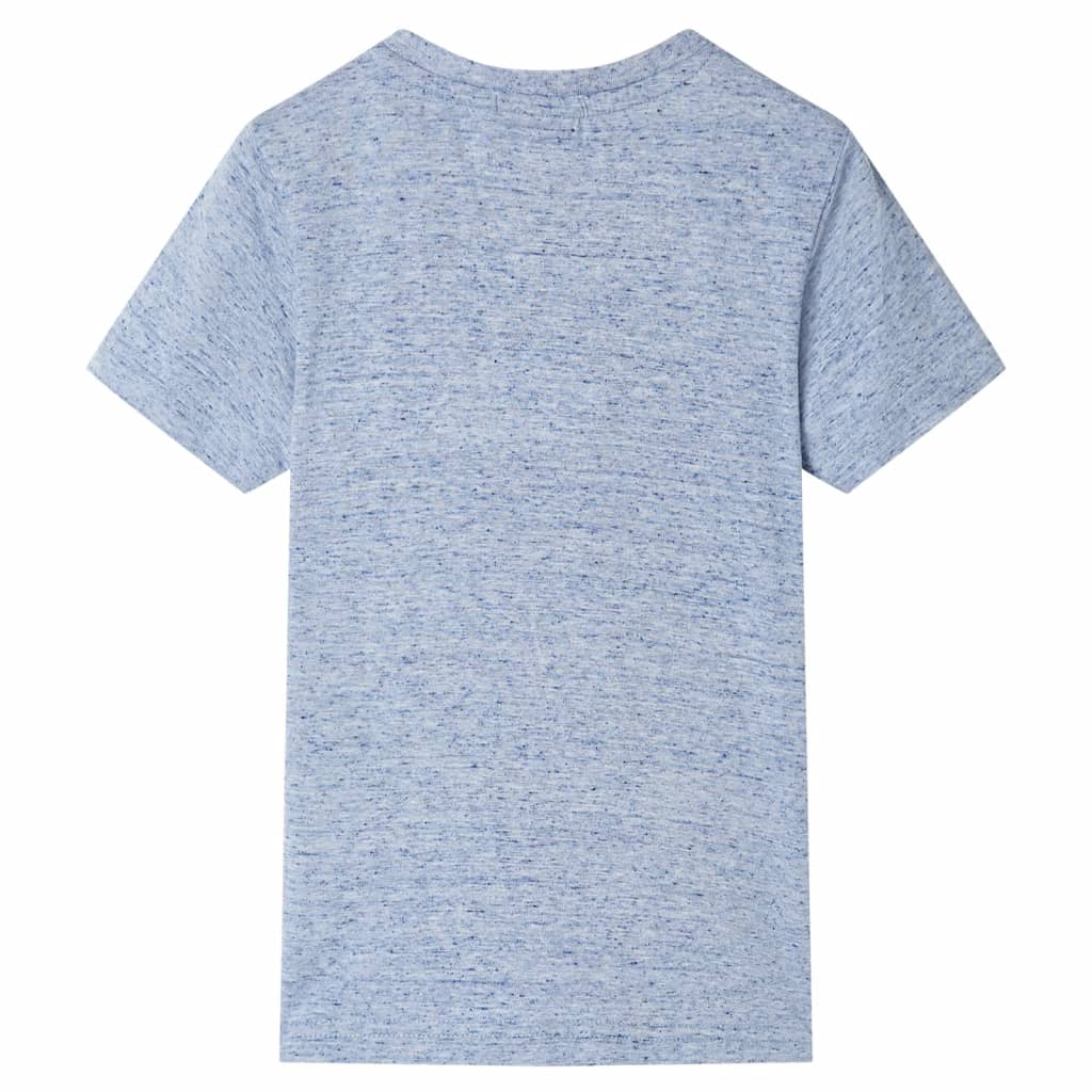Kids' Short-Sleeve T-Shirt Blue Melange 128