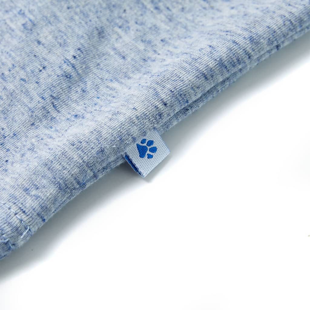 Kids' Short-Sleeve T-Shirt Blue Melange 140