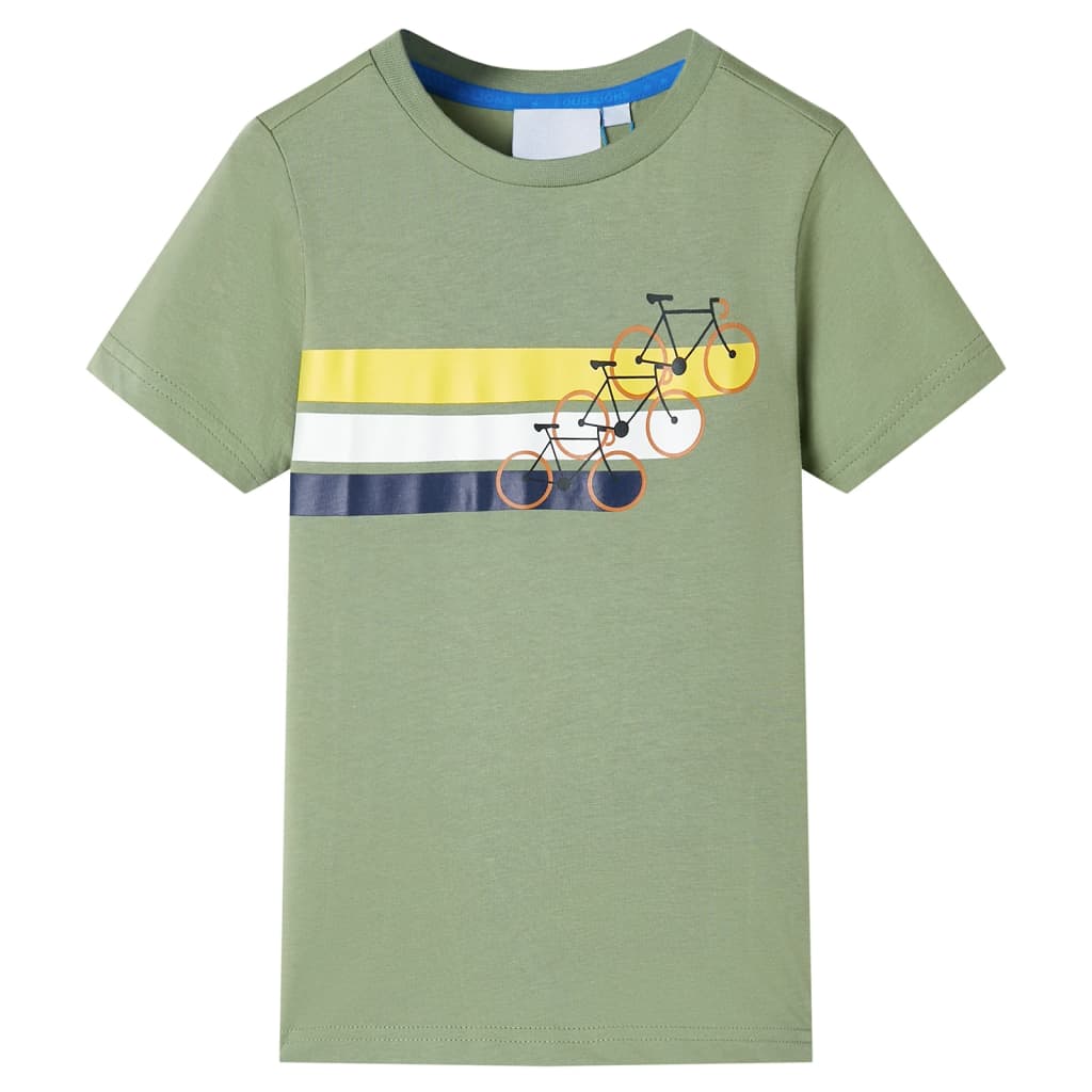 T-shirt enfant à manches courtes kaki clair 140