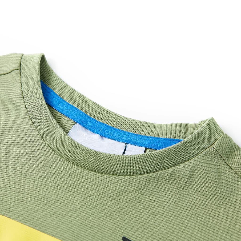 T-shirt enfant à manches courtes kaki clair 140