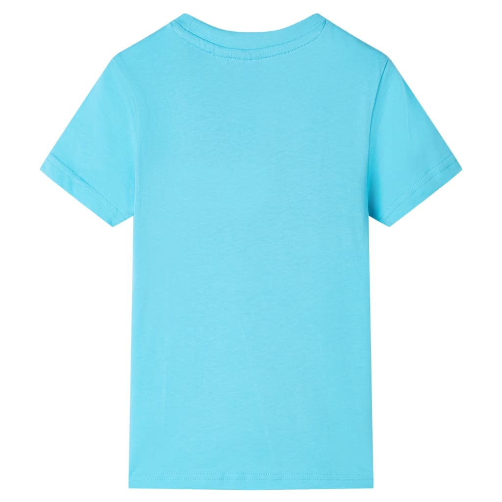 Kids' Short-Sleeve T-Shirt Aqua Blue 116
