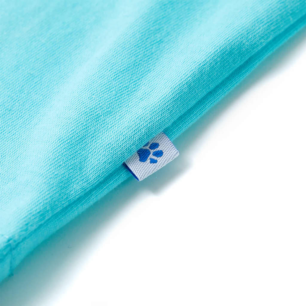 Kids' Short-Sleeve T-Shirt Aqua Blue 116