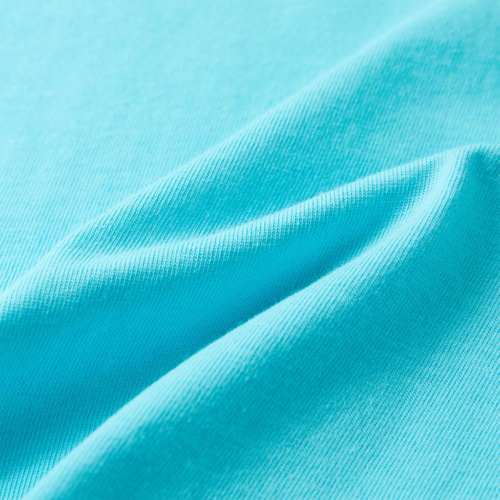 Kids' Short-Sleeve T-Shirt Aqua Blue 116