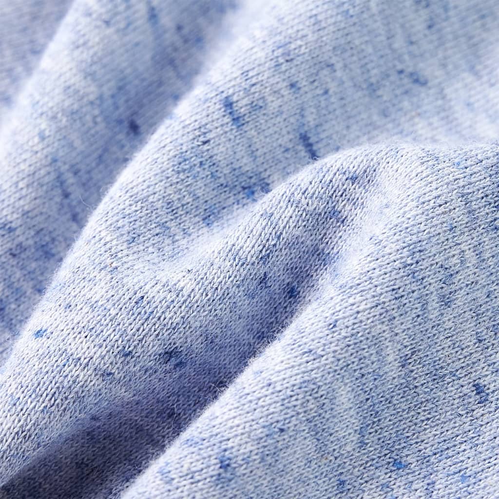 Shorts enfant avec cordon de serrage bleu chiné 116