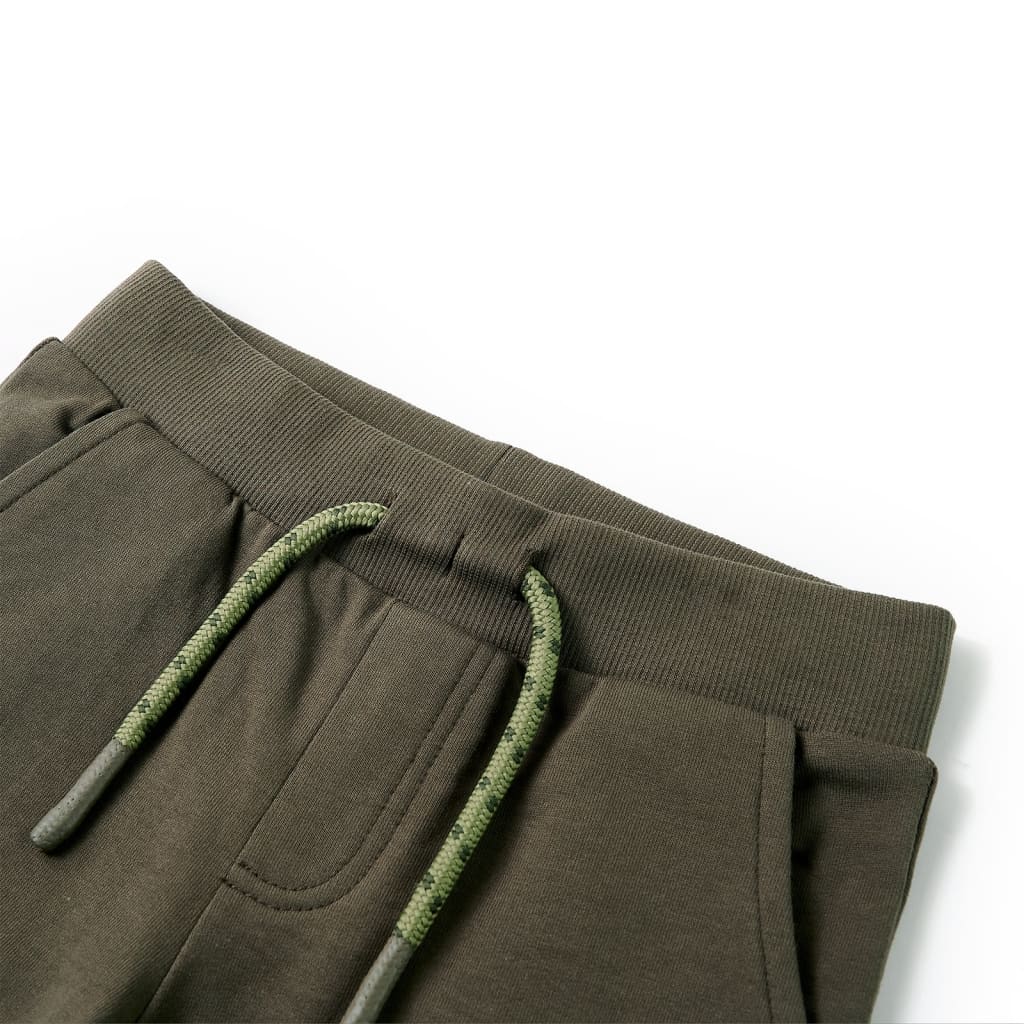Short enfant à cordon Kaki foncé 128