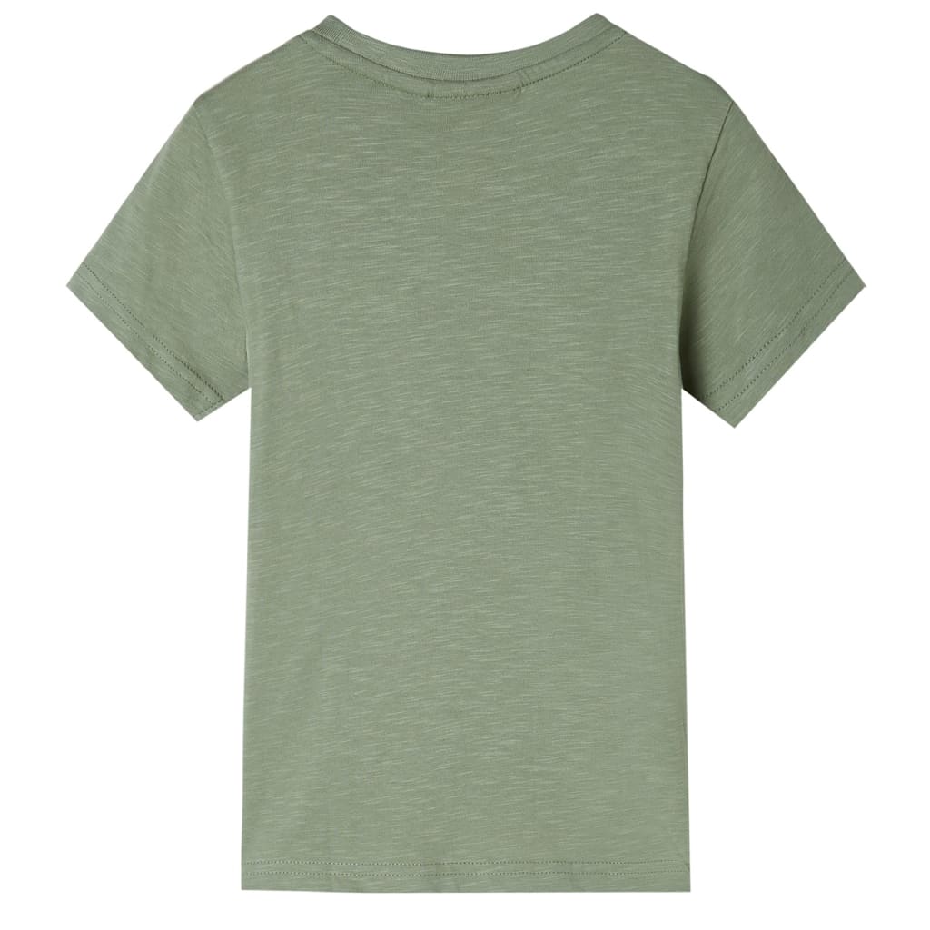 T-shirt enfant à manches courtes Kaki clair 128