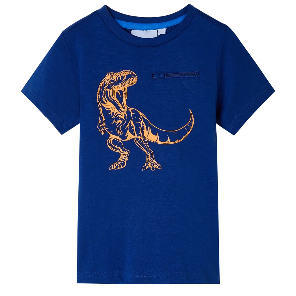 T-shirt enfant à manches courtes Bleu foncé 116