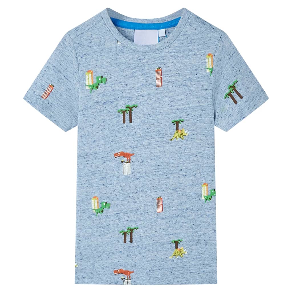 Children's T-Shirt Blue Melange 104
