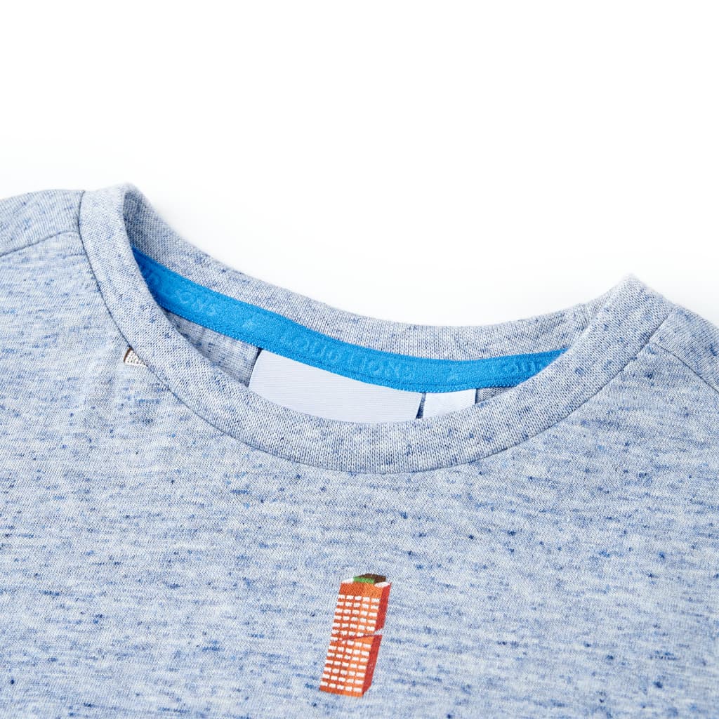 Children's T-Shirt Blue Melange 104