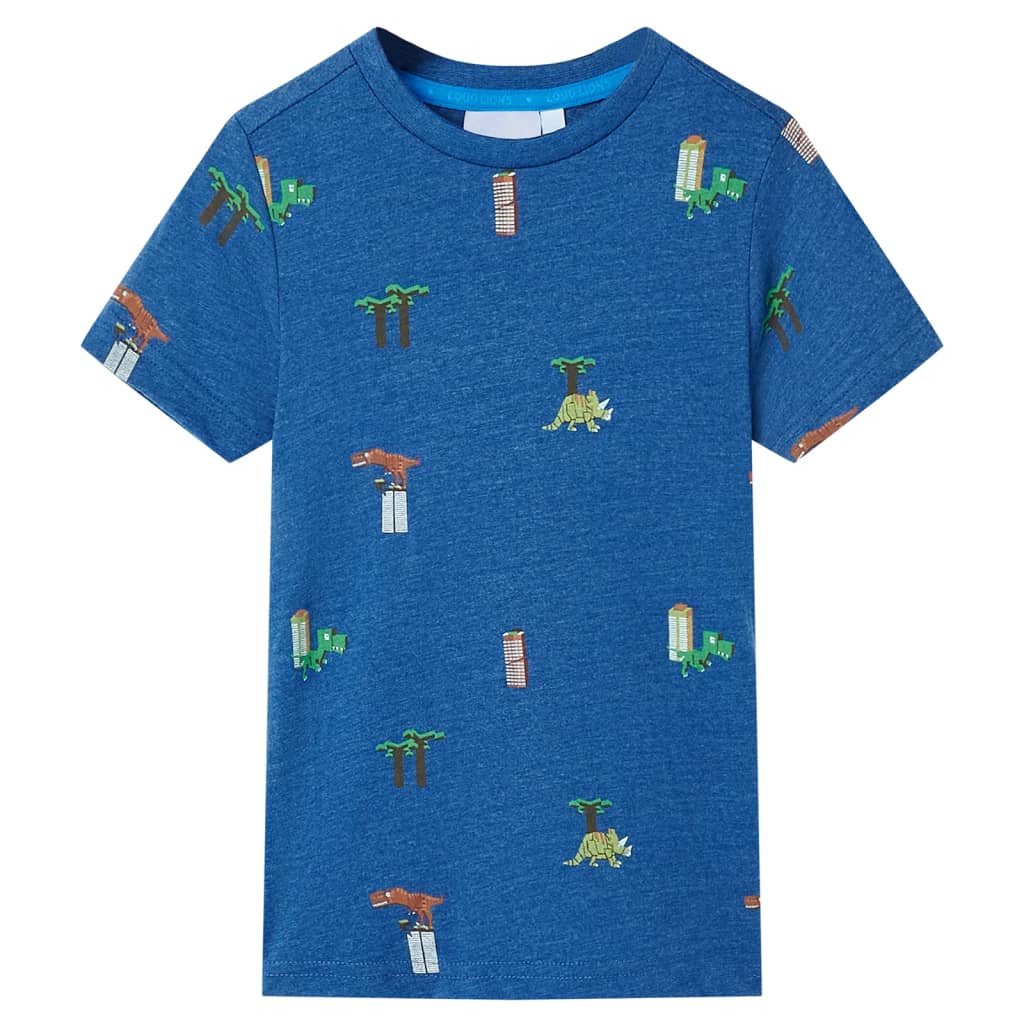 Kids' T-shirt Dark Blue Mélange 104