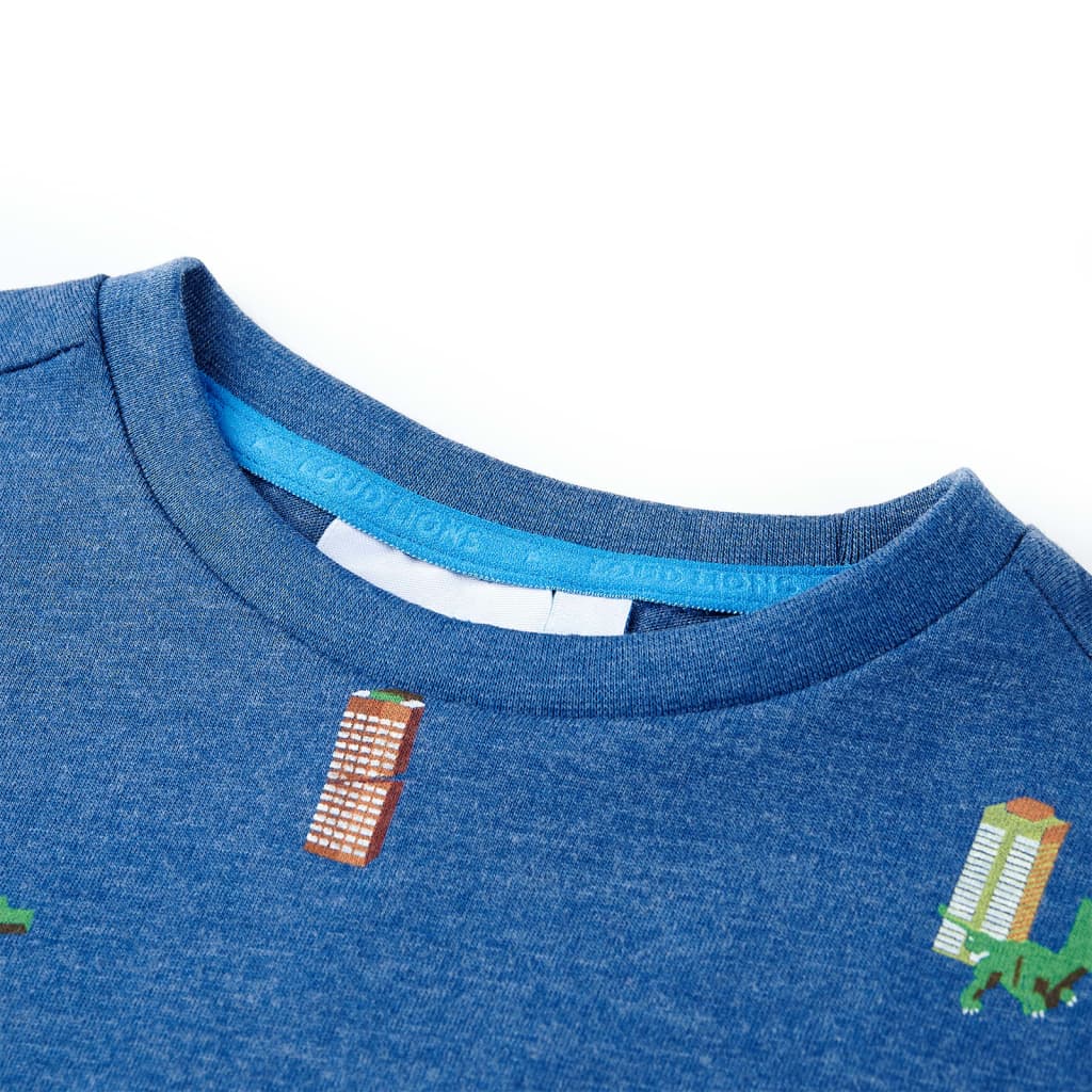 Kids' T-shirt Dark Blue Mélange 104