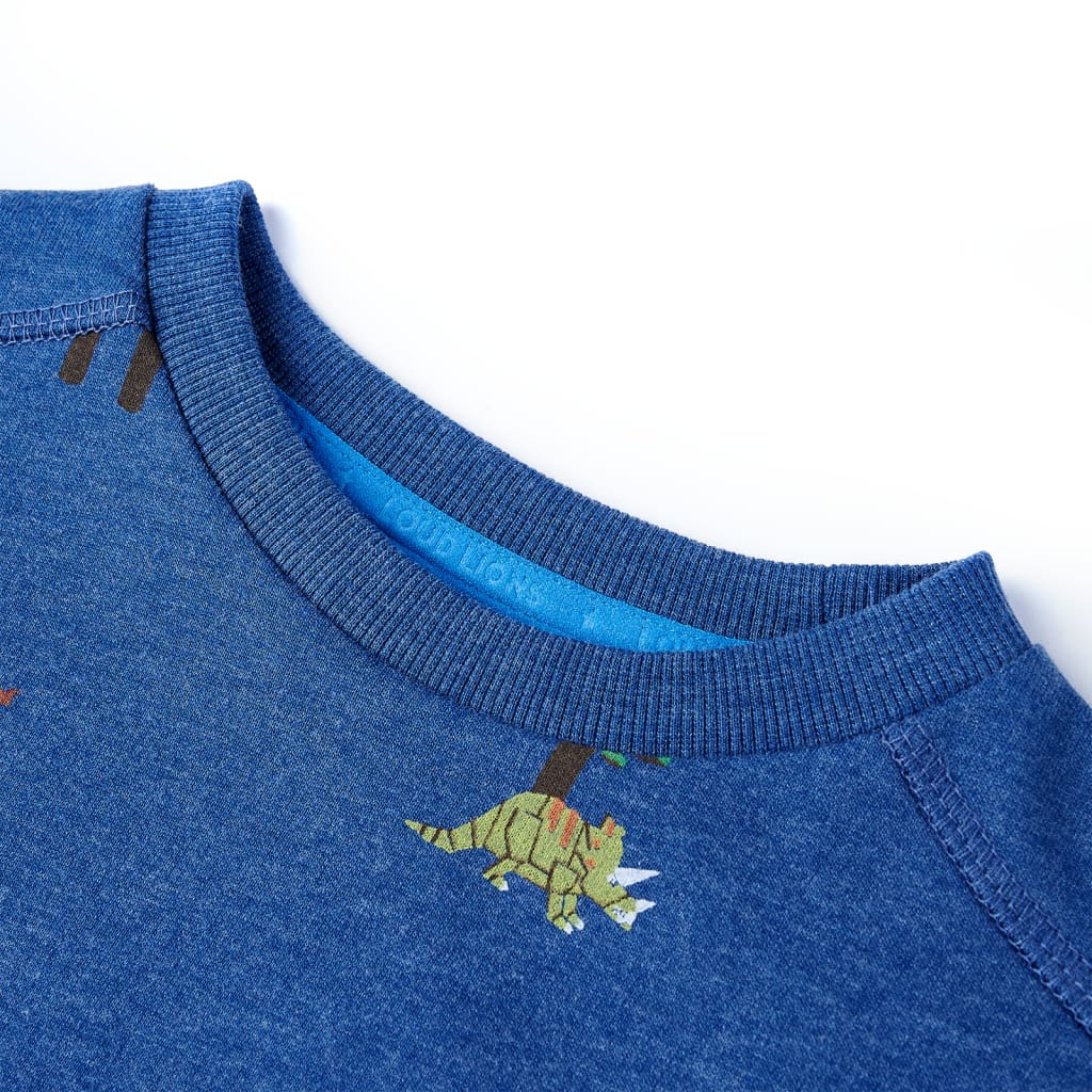Kids' Sweatshirt Dark Blue Mélange 140