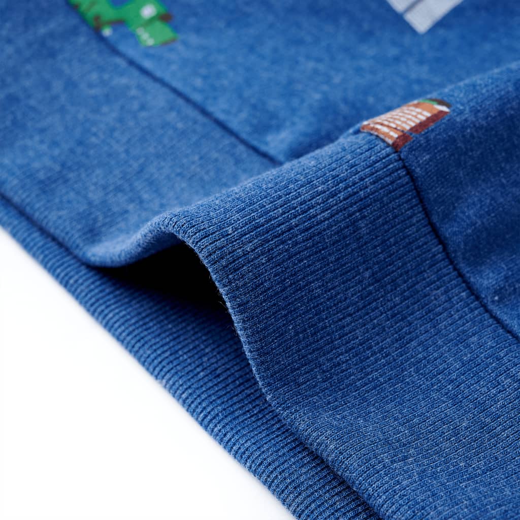 Kids' Sweatshirt Dark Blue Mélange 140