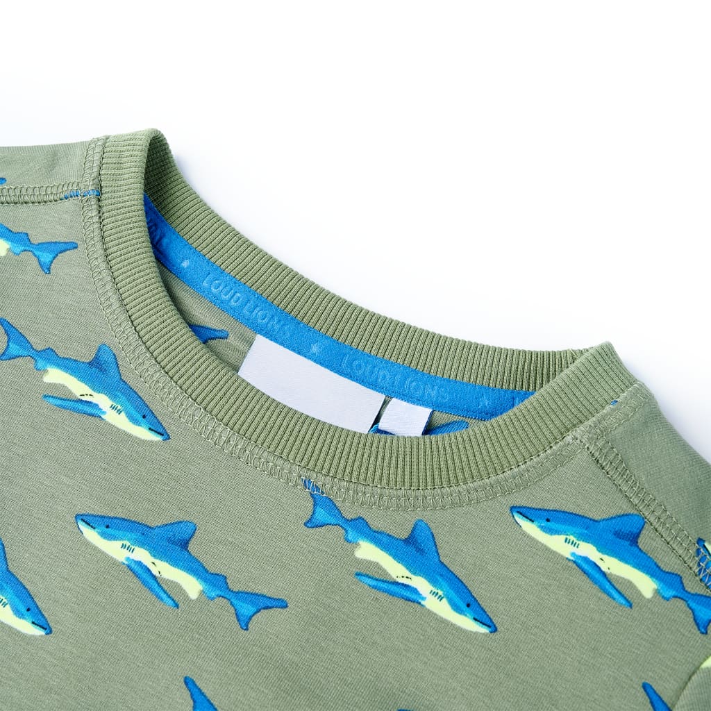 Sweat-shirt enfant Kaki clair 128