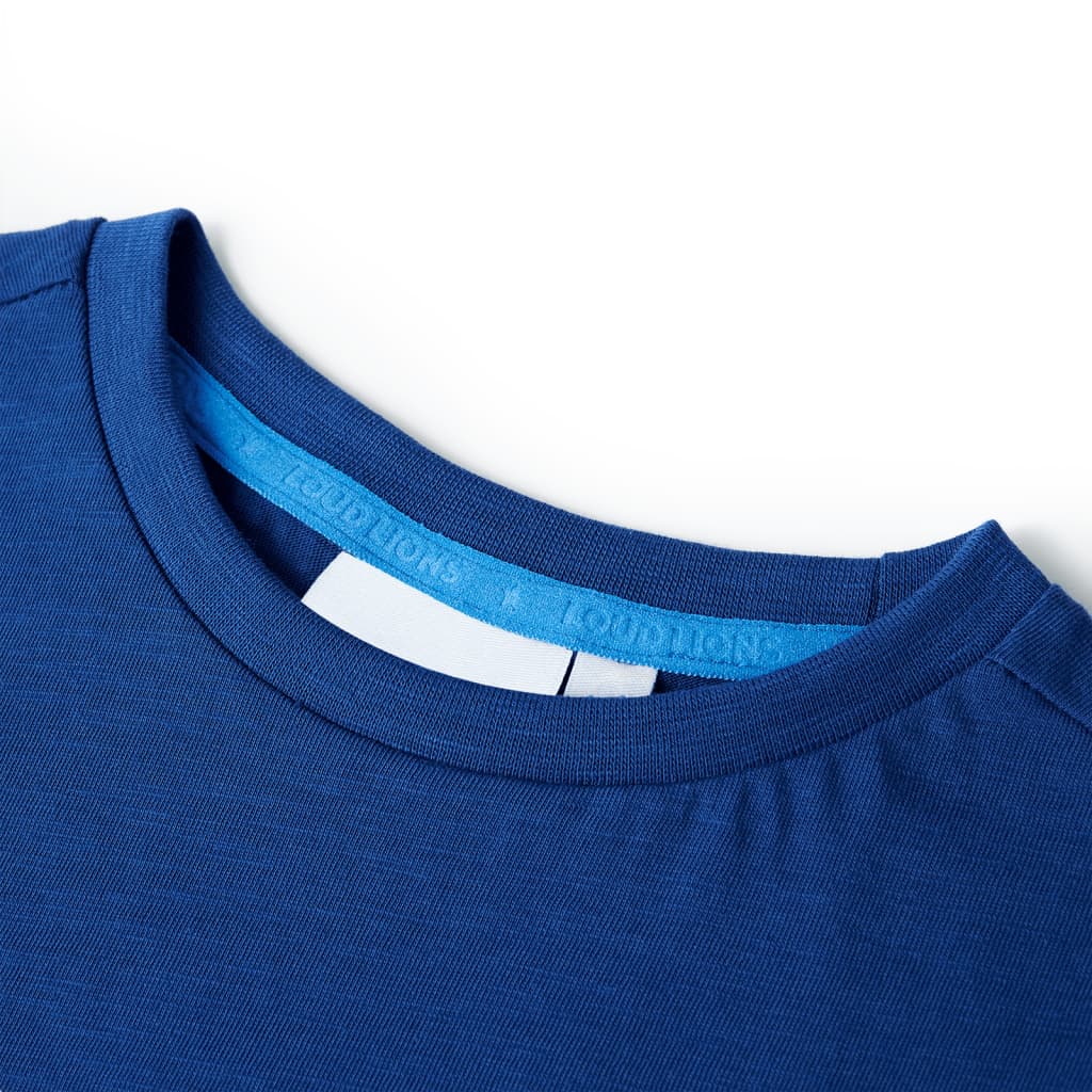 T-shirt enfant bleu foncé 140