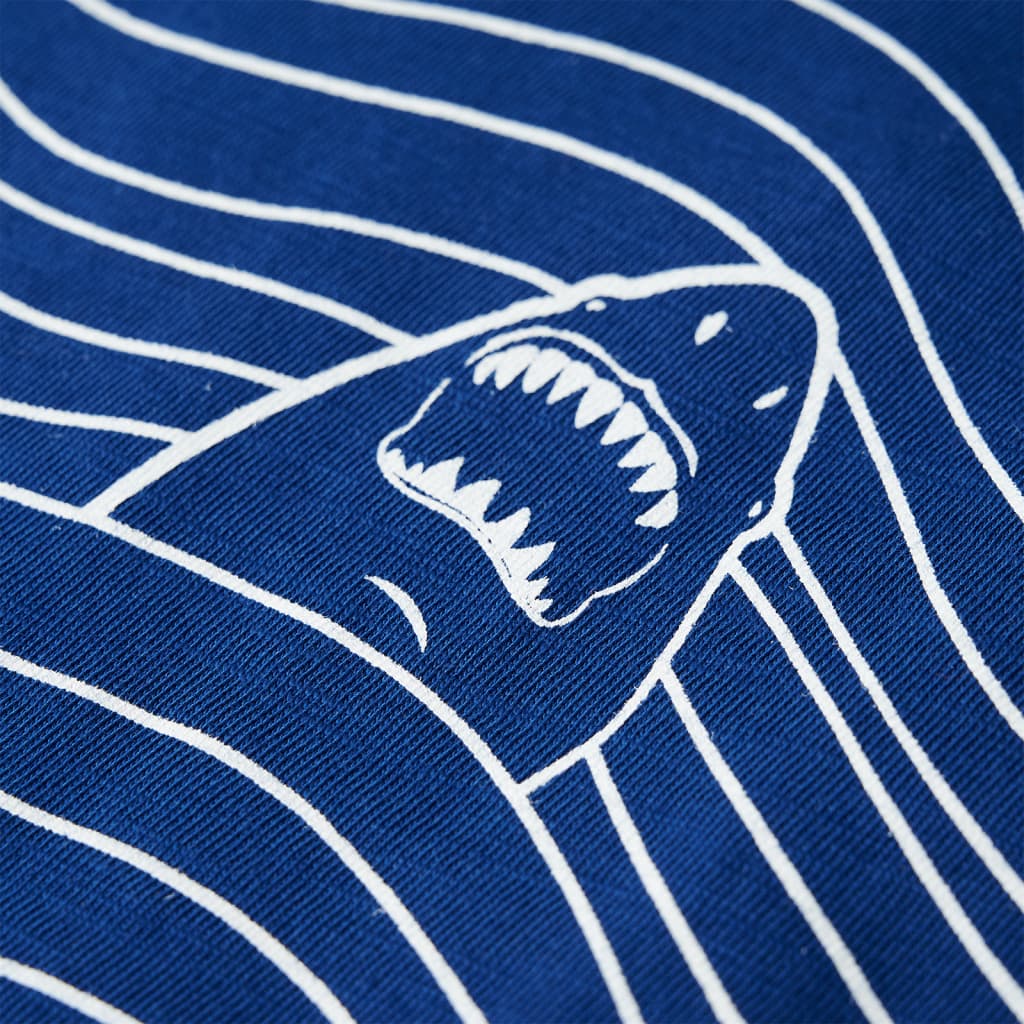 T-shirt enfant bleu foncé 140