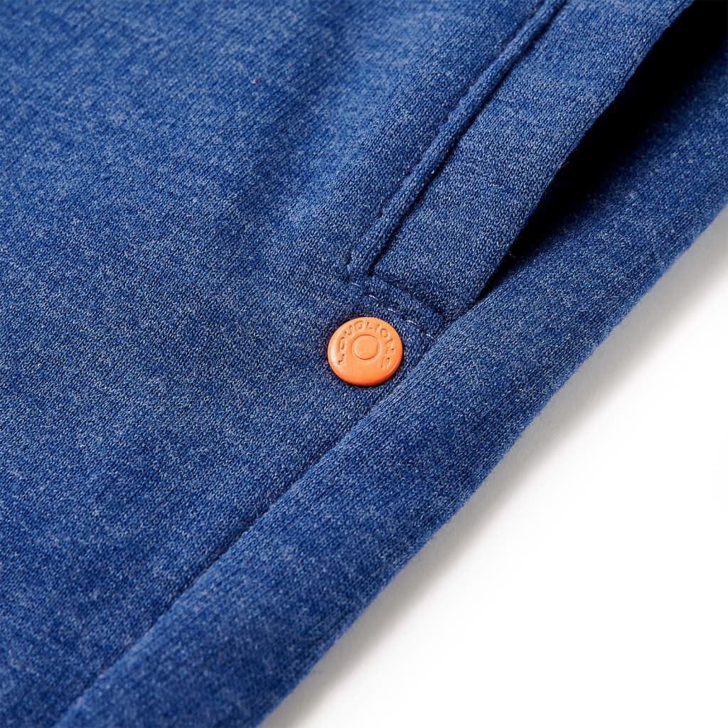 Shorts enfant à cordon de serrage bleu foncé mélangé 128