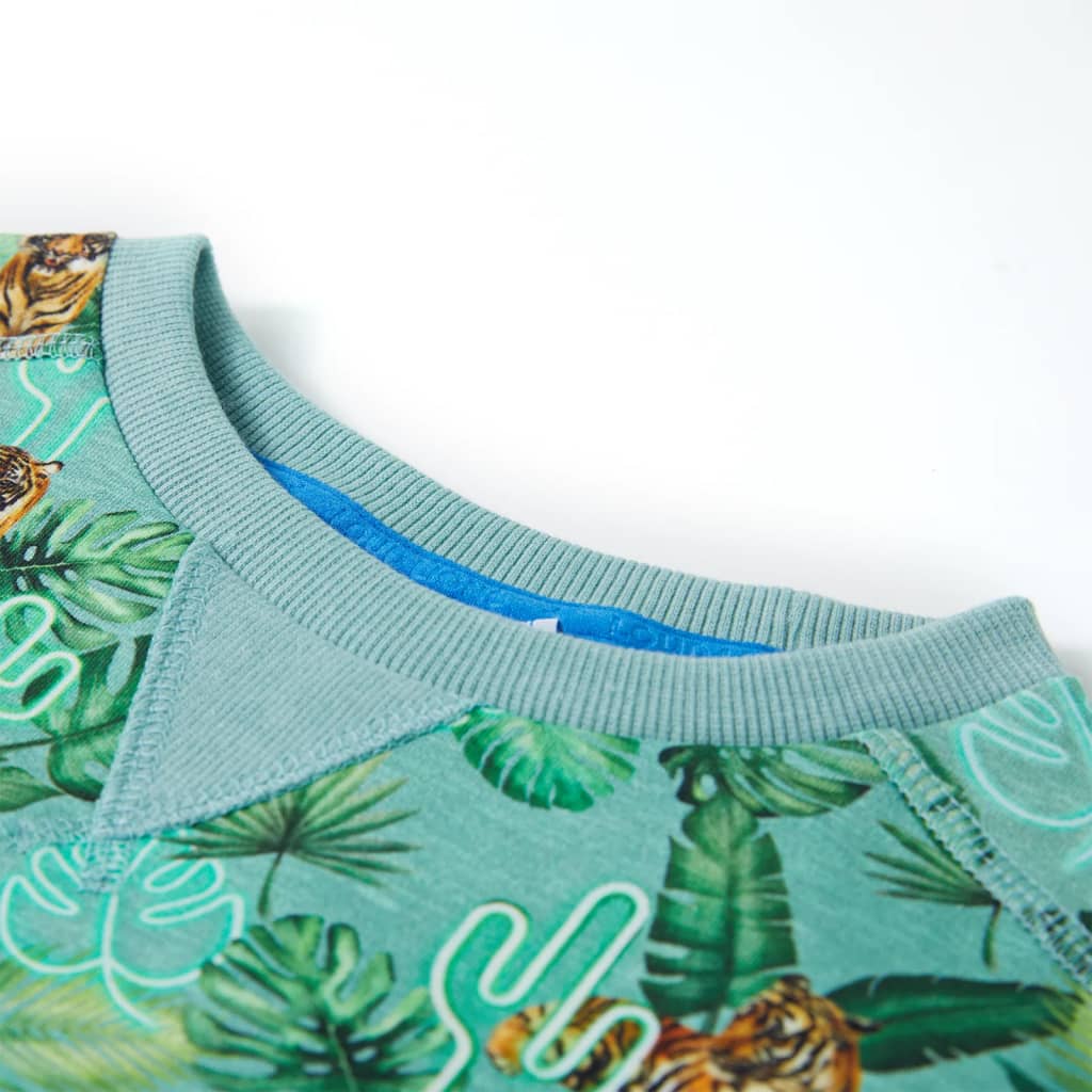 Kids' Sweatshirt Light Green Mélange 104
