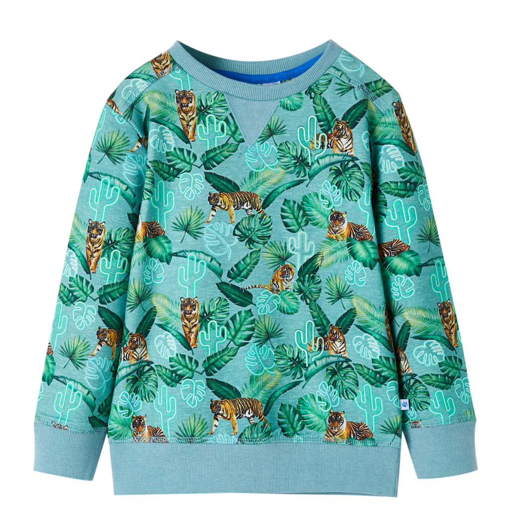 Kids' Sweatshirt Light Green Mélange 116