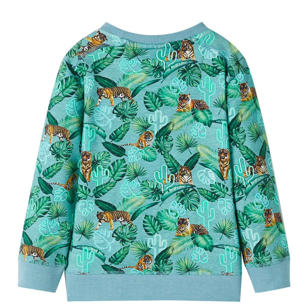 Kids' Sweatshirt Light Green Mélange 116