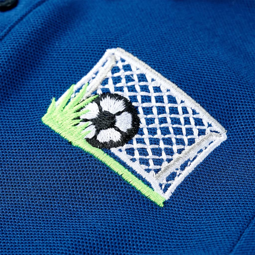 Polo-shirt enfant bleu foncé 140