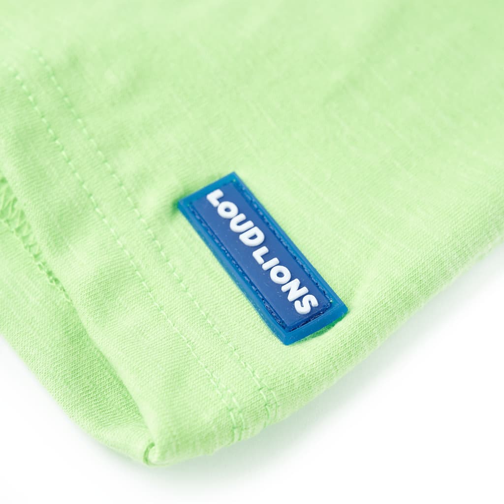 Kinder-T-Shirt Neongrün 128