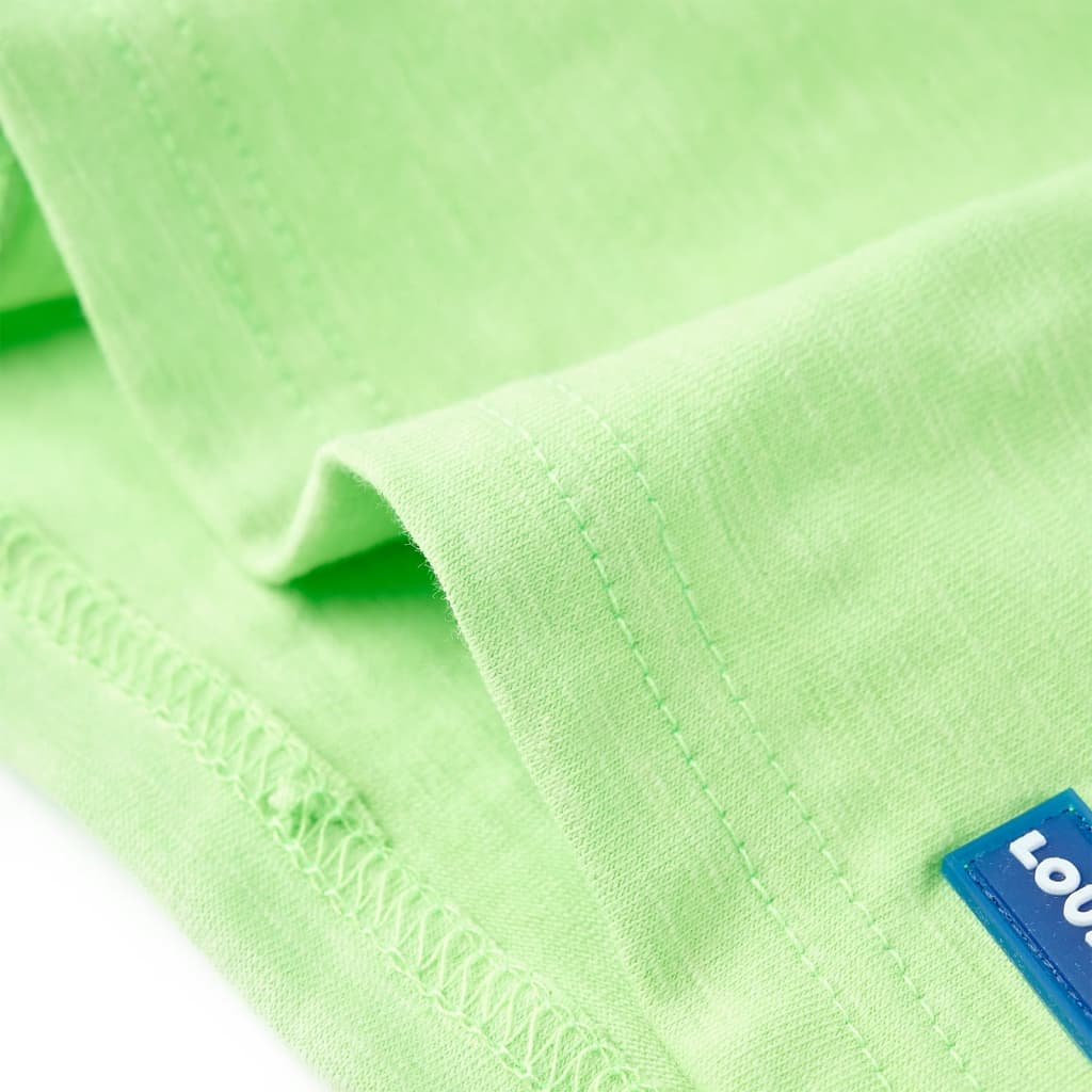 Kinder-T-Shirt Neongrün 128
