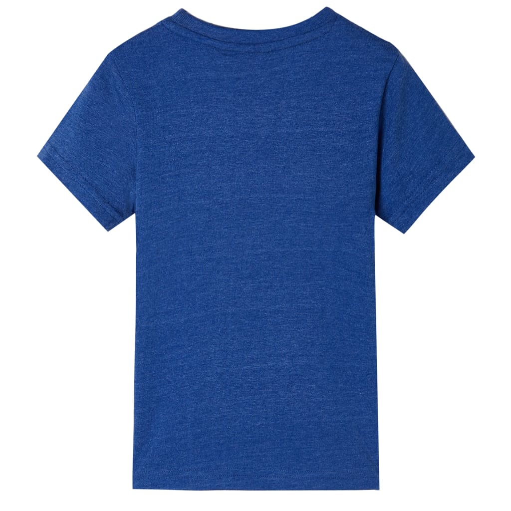 T-shirt enfant bleu foncé chiné 128