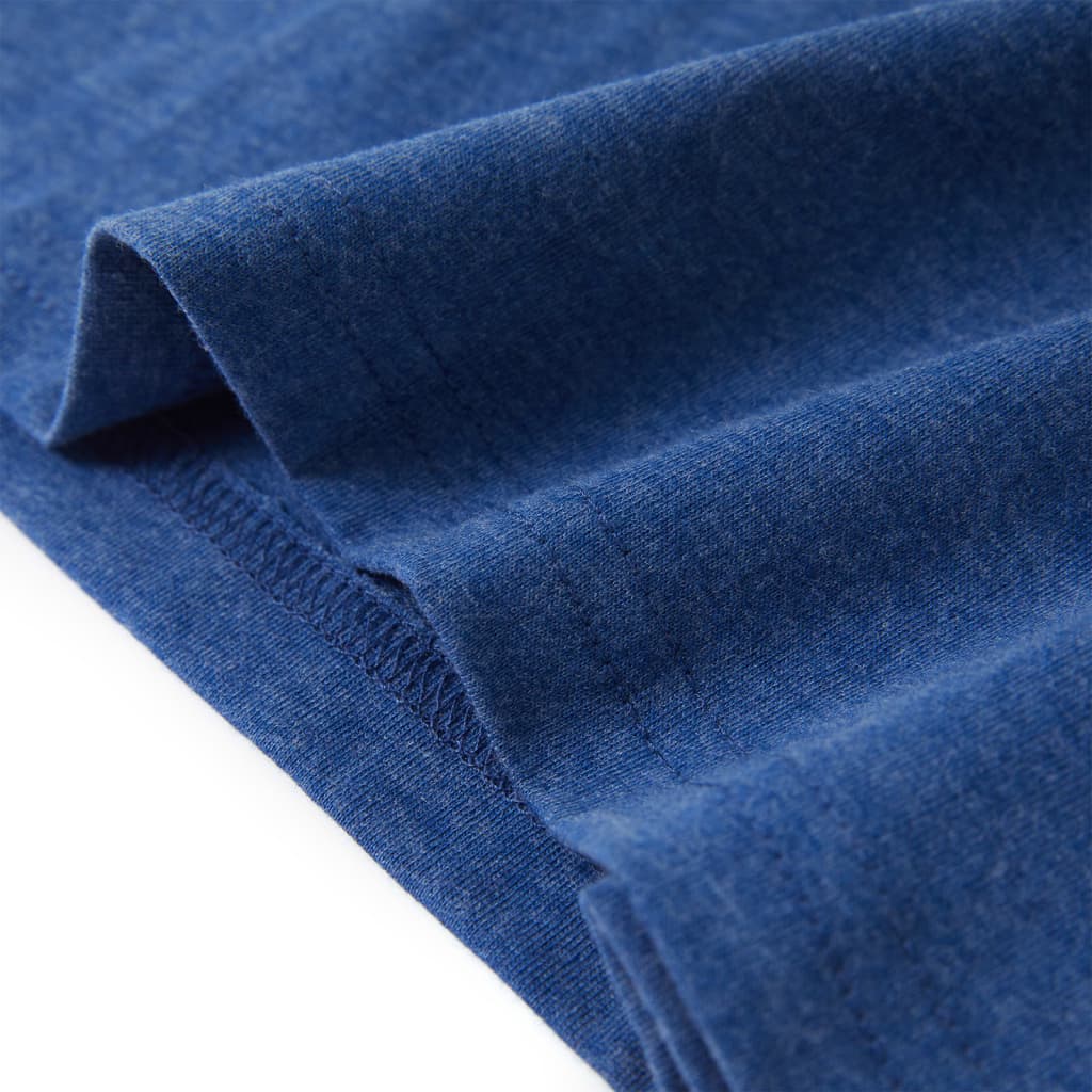 T-shirt enfant bleu foncé chiné 128