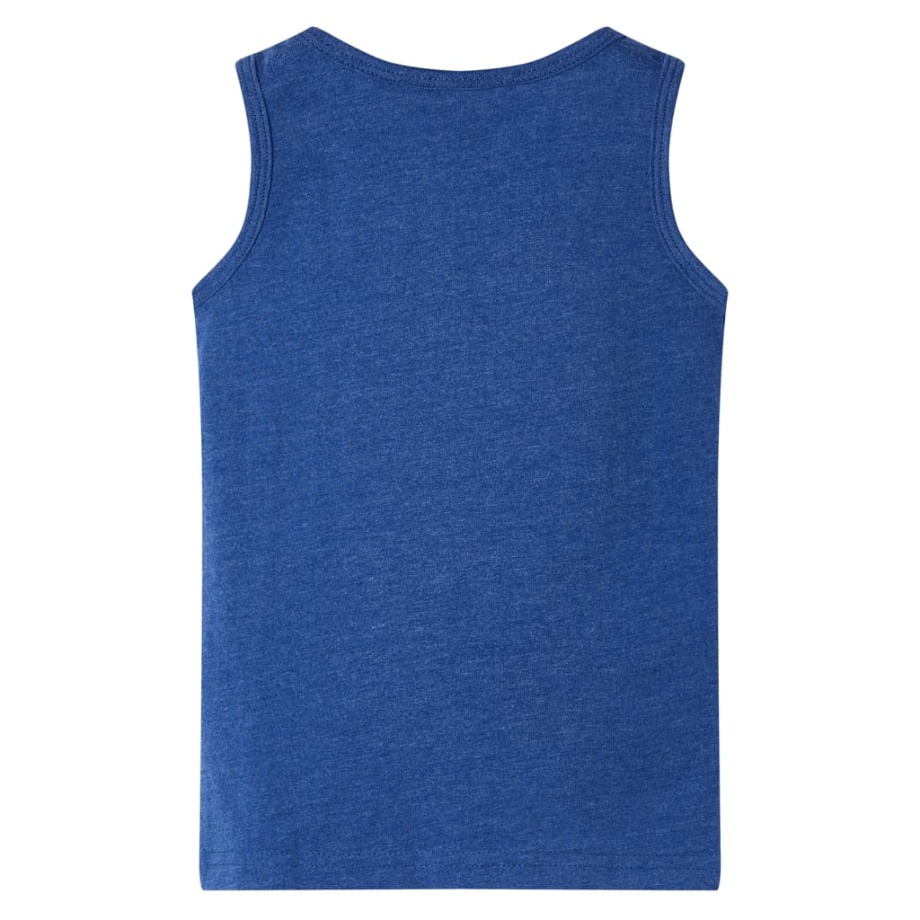 Débardeur enfant bleu marine chiné 116