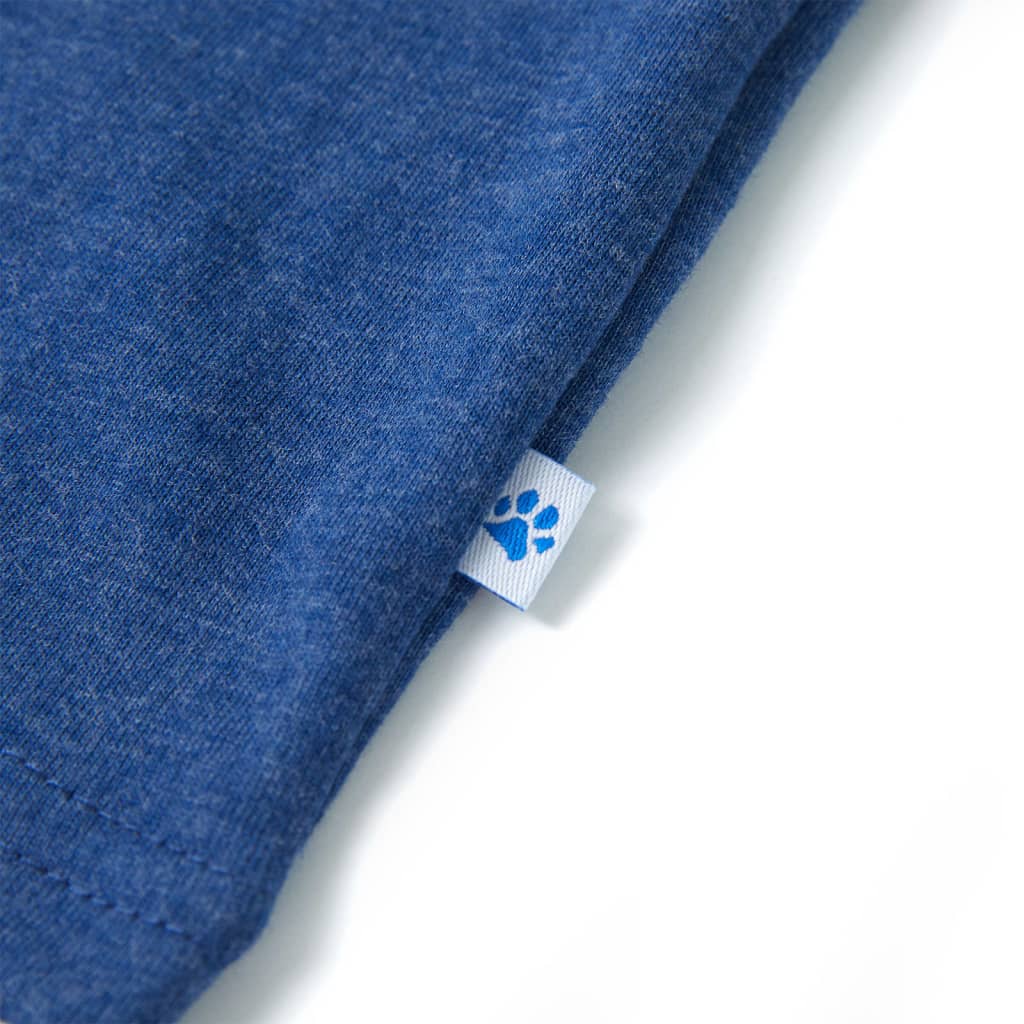 Débardeur enfant bleu marine chiné 116
