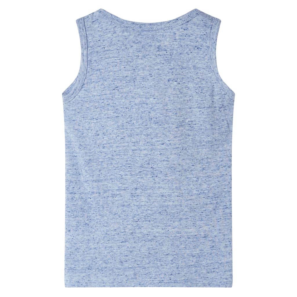 Débardeur enfant bleu chiné 128