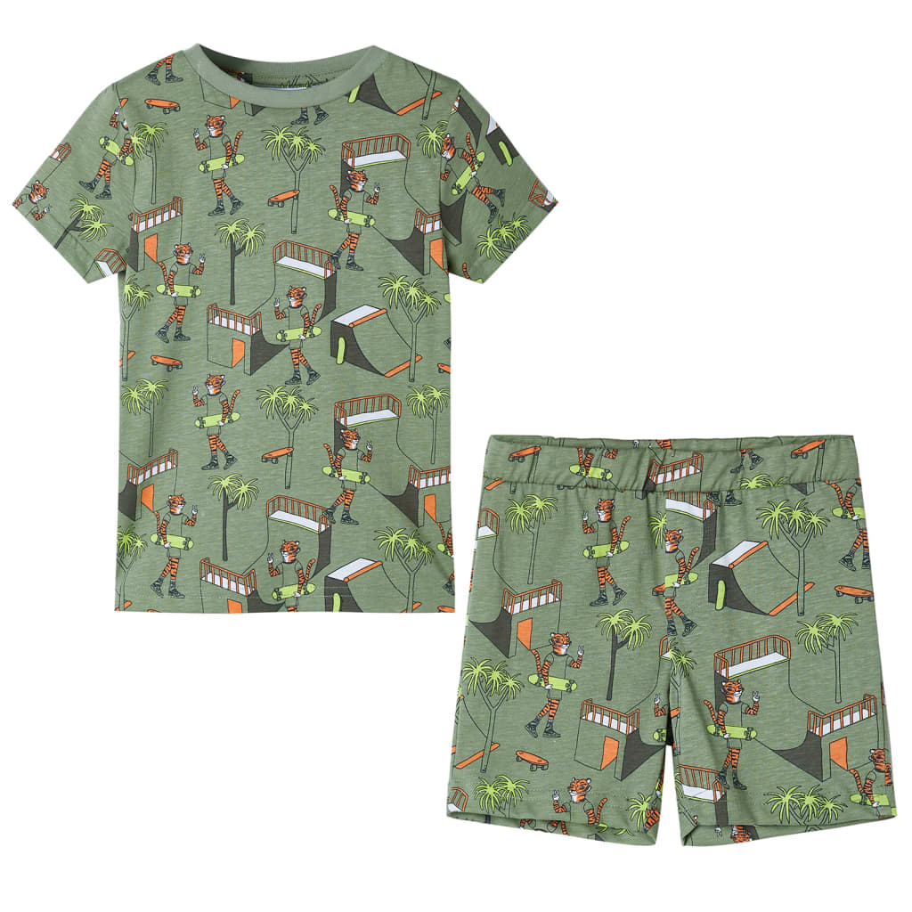Pyjama court enfant kaki clair 116