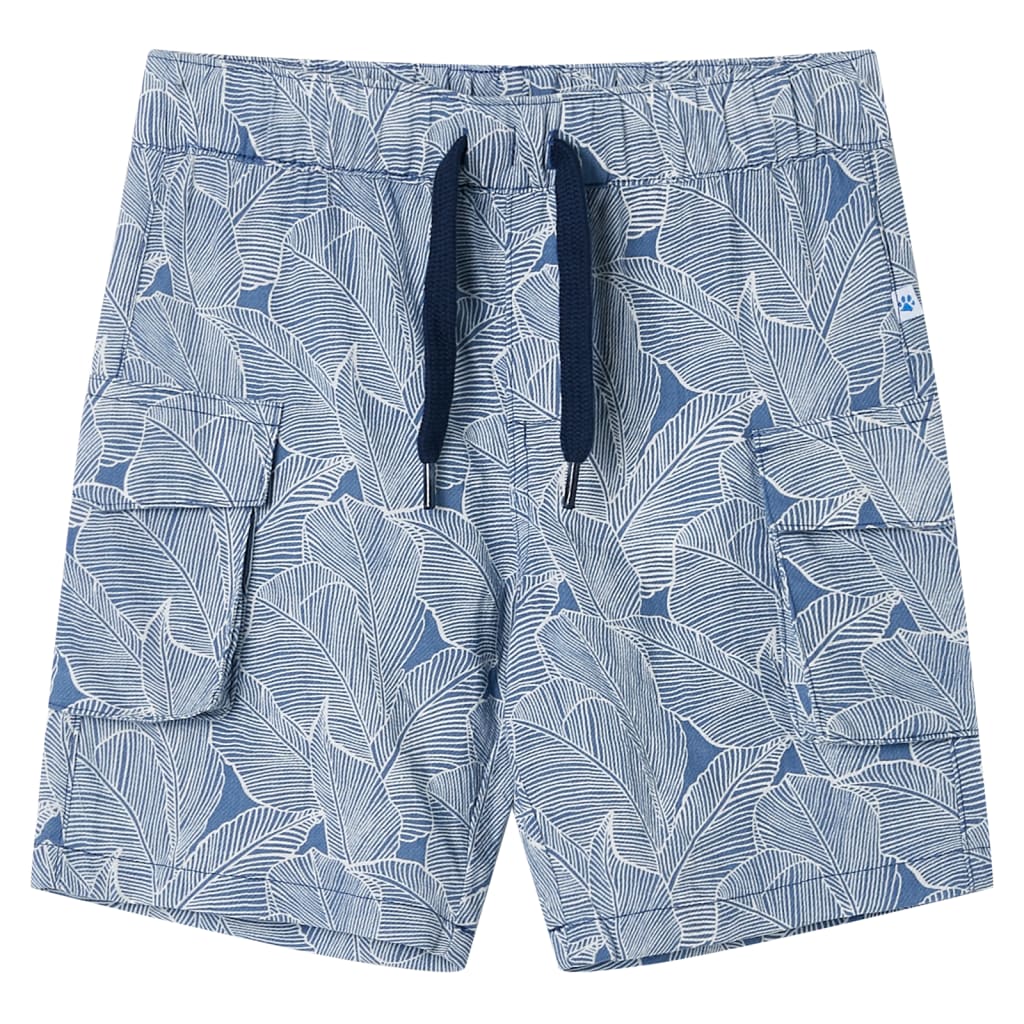 Shorts enfant à cordon Bleu marine 104