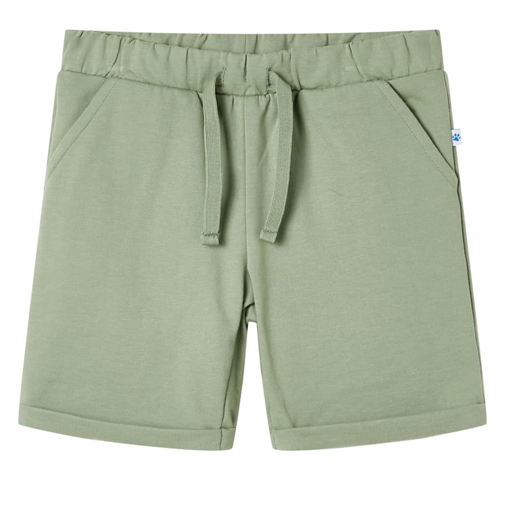 Short enfant à cordon Kaki clair 92