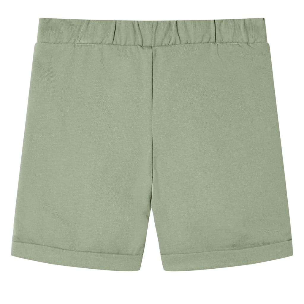Short enfant à cordon Kaki clair 92