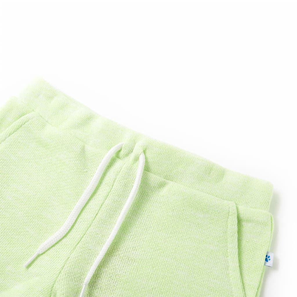 Kids' Shorts with Drawstring Neon Yellow 140