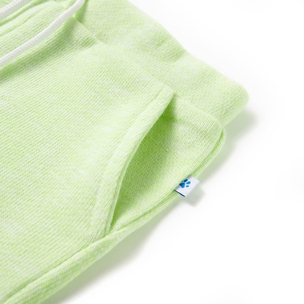 Kids' Shorts with Drawstring Neon Yellow 140