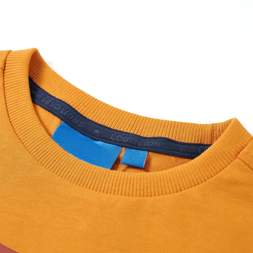 Kids' Long-Sleeve Shirt Ochre 104