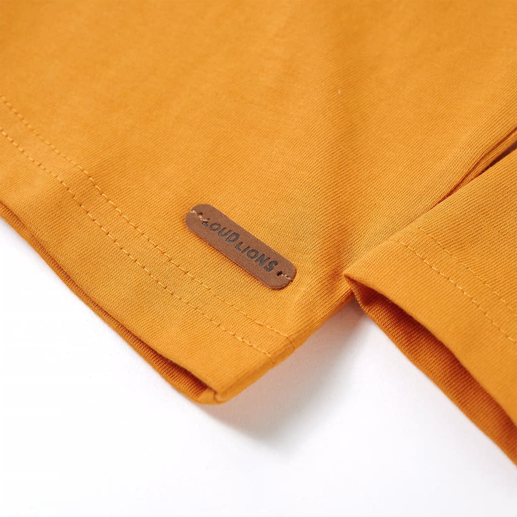 Kids' Long-Sleeve Shirt Ochre 104