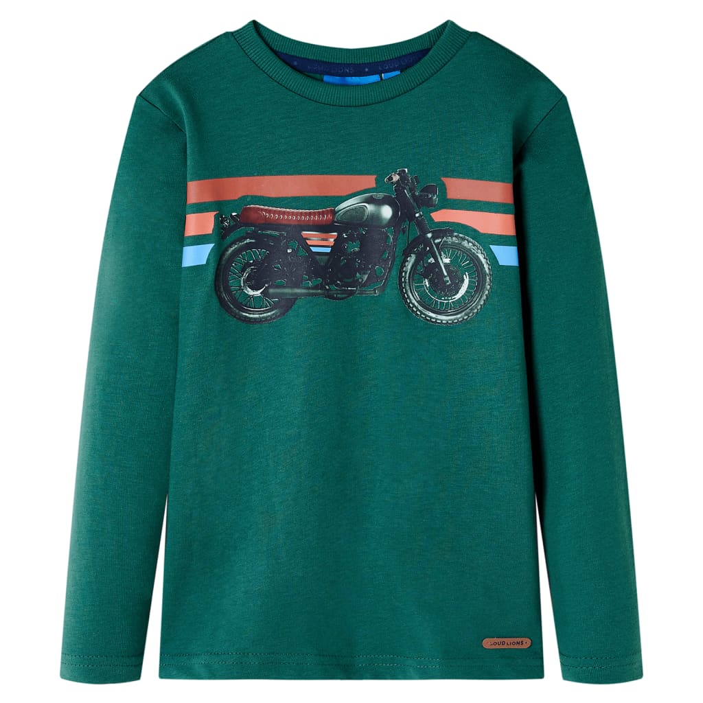 Kids' Long-Sleeve Shirt Green 92