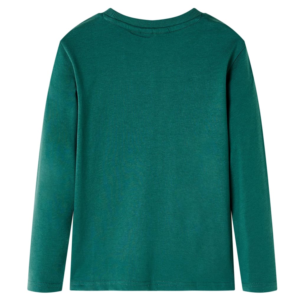 T-shirt à manches longues enfant vert 128
