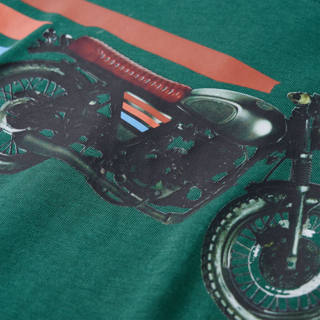 T-shirt à manches longues enfant vert 128