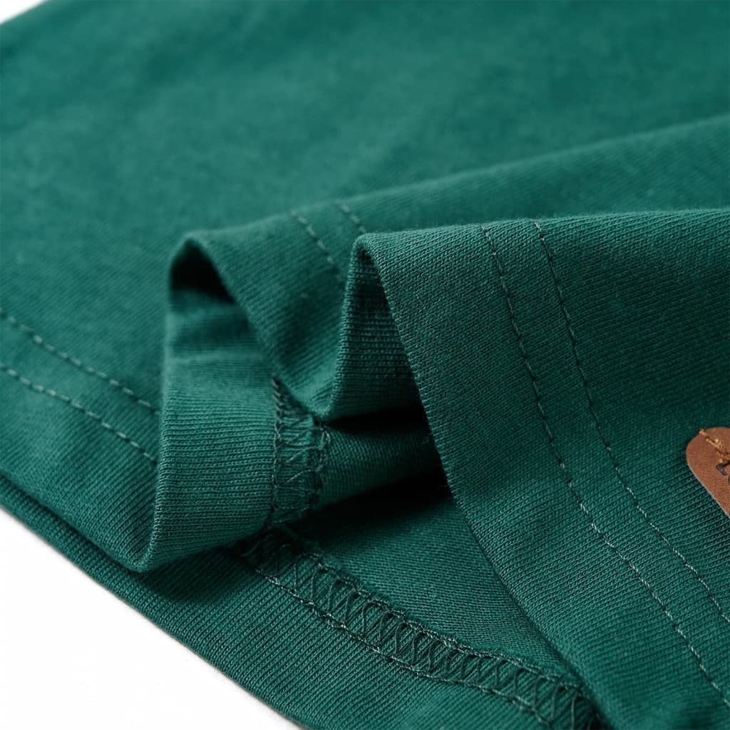 T-shirt à manches longues enfant vert 128