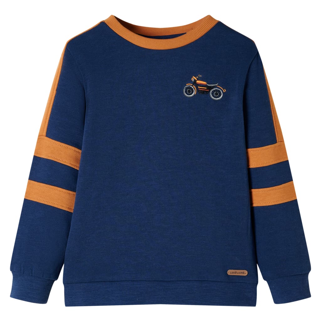 Sweatshirt enfant bleu indigo 104