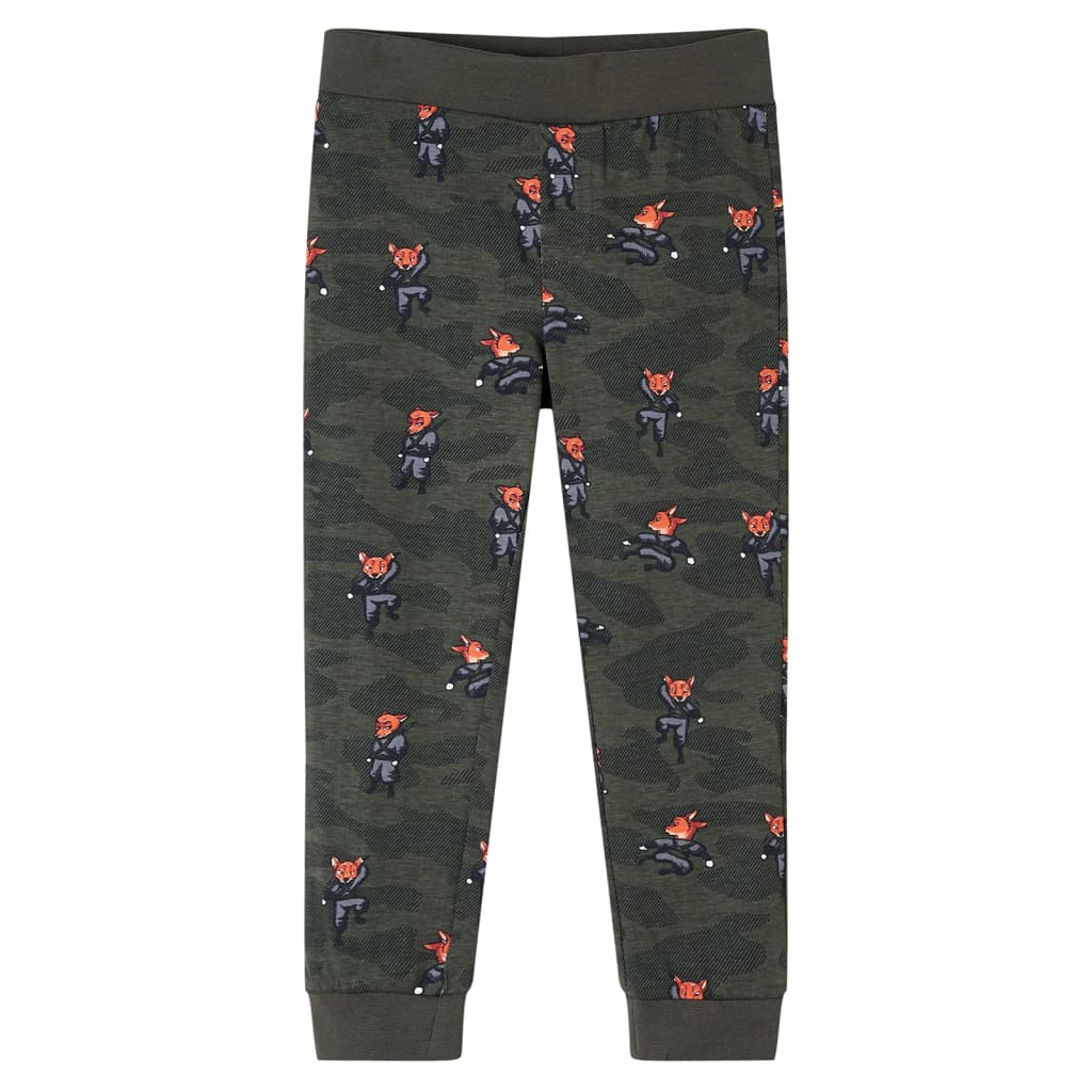 Kids' Long-Sleeved Pyjamas Khaki 104