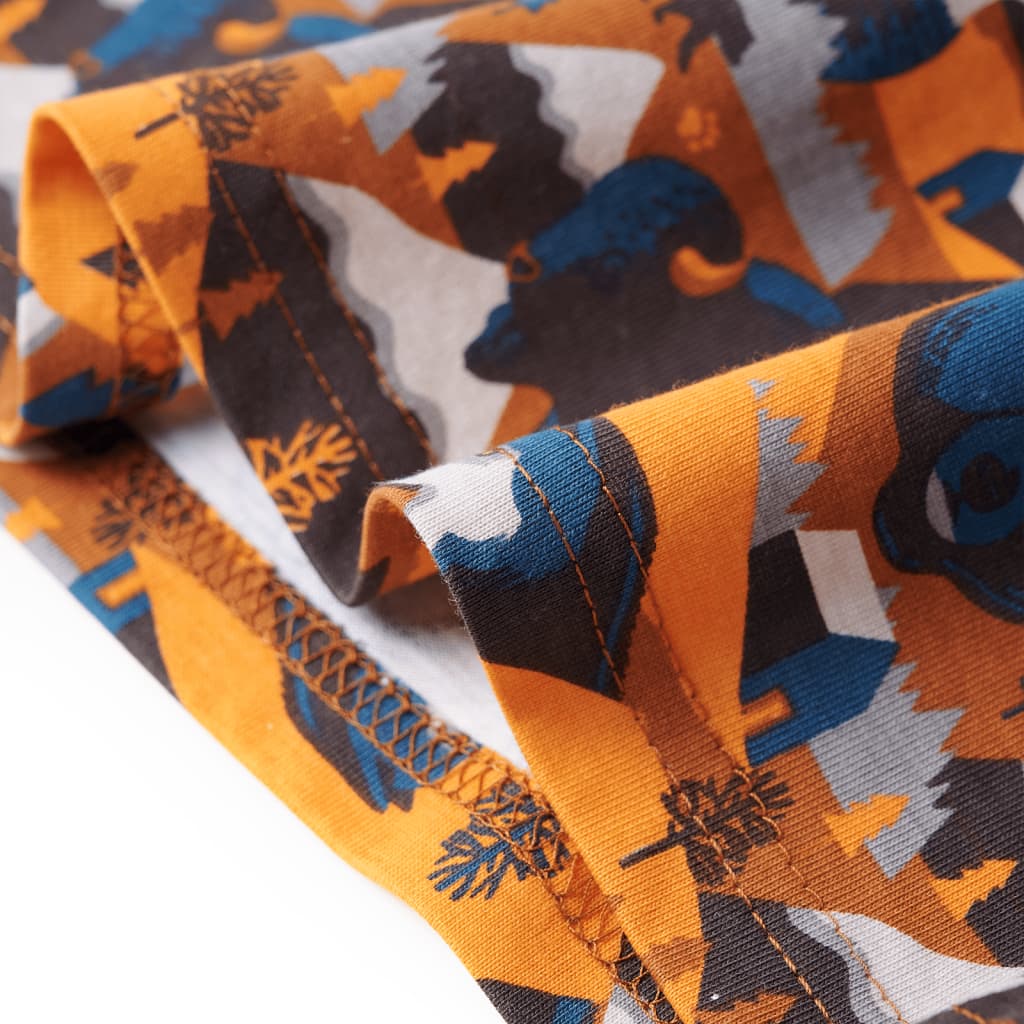 Pyjama enfant manches longues cognac 104
