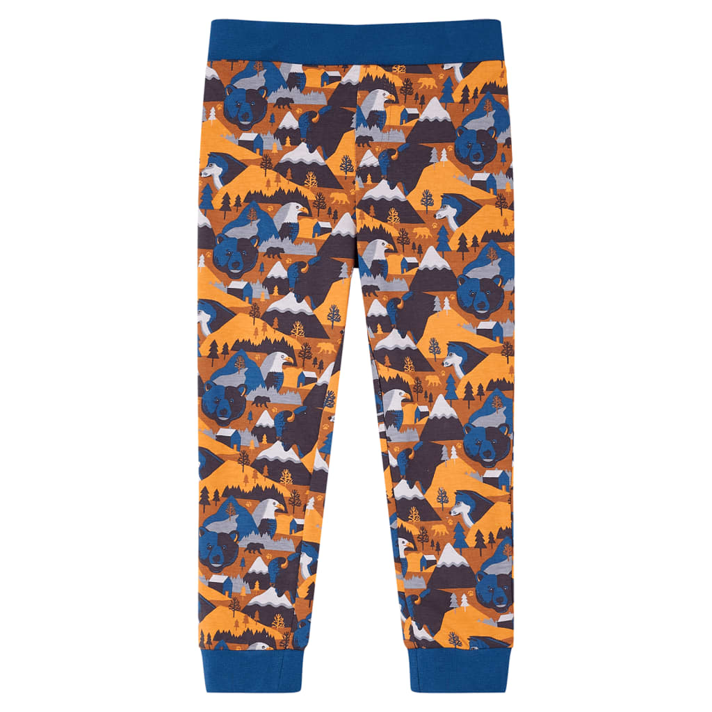 Kinderpyjama mit Langen Ärmeln Cognac 116