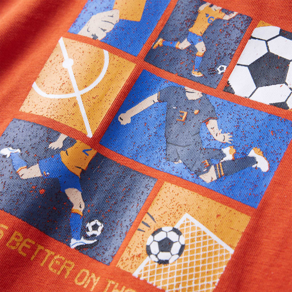T-shirt manches longues enfant orange 116
